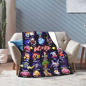 senoi Cartoon Blankets Super Soft Lightweight Throw Blanket Warm Flannel Blanket for Bed Sofa, (Cartoon 1, 50''x40'')