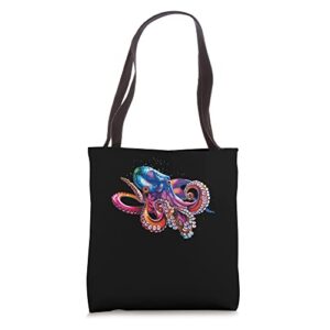 beautiful octopus ocean animal lover artistic graphic tote bag