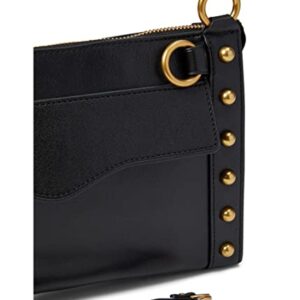 Rebecca Minkoff MAB Crossbody W/Antique Brass Hardware, Black