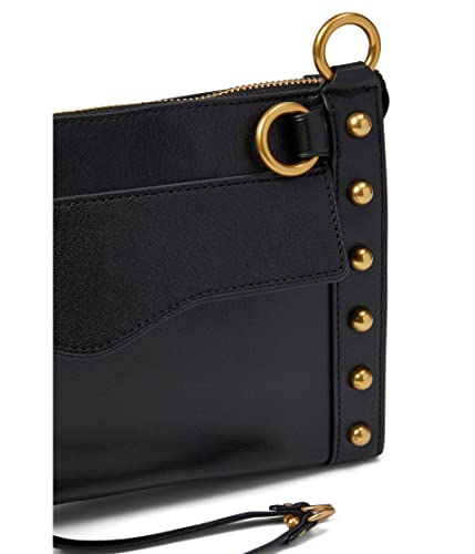 Rebecca Minkoff MAB Crossbody W/Antique Brass Hardware, Black