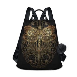 j joysay dragonfly boho backpack purse for women anti-theft shoulder backpack fashion satchel handbag lightweight shoulder bag for women girls teen