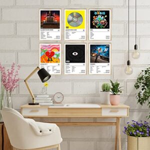 Hulilis Bad Bunny Music Album Cover Posters Print Room Aesthetic Dorm Decor HD Print Aesthetic Pictures for Living Room Bedroom Music Classroom Wall Art Decor Set of 6 Unframed 7x10 inch