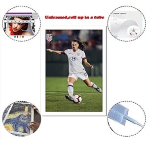 XDE Alex Morgan US Women's Soccer World Cup Canvas Art Poster and Wall Art Picture Print Modern Family Bedroom Decor Posters 16x24inch(40x60cm)