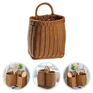 Zerodeko 3 pcs Seasoning Basket Functional Container Handmade Bucket Garlic Storage Basket