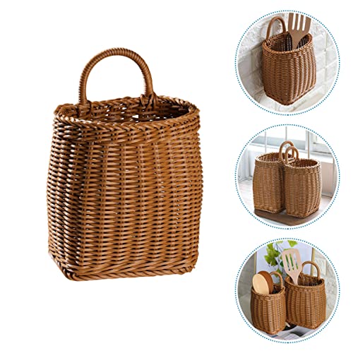 Zerodeko 3 pcs Seasoning Basket Functional Container Handmade Bucket Garlic Storage Basket