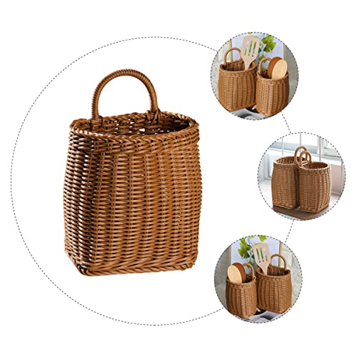 Zerodeko 3 pcs Seasoning Basket Functional Container Handmade Bucket Garlic Storage Basket