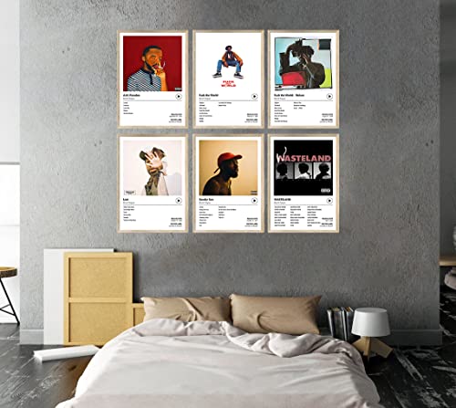 Hulilis Brent Faiyaz Music Album Cover Posters Print Room Aesthetic Dorm Decor HD Print Aesthetic Pictures for Living Room Bedroom Music Classroom Wall Art Decor Set of 6 Unframed 7x10 inch