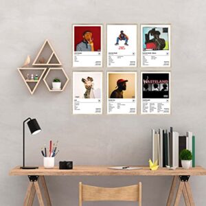 Hulilis Brent Faiyaz Music Album Cover Posters Print Room Aesthetic Dorm Decor HD Print Aesthetic Pictures for Living Room Bedroom Music Classroom Wall Art Decor Set of 6 Unframed 7x10 inch