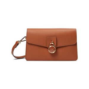 Anne Klein AK Lock Flap Crossbody, Saddle