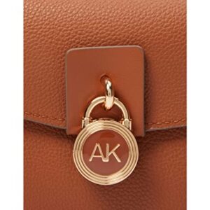 Anne Klein AK Lock Flap Crossbody, Saddle