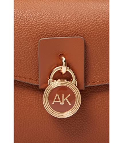 Anne Klein AK Lock Flap Crossbody, Saddle