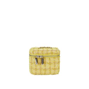 URBAN REVIVO Tweed Plaid Crossbody Bag Mini Square Satchel Shoulder Bags Purse for Women