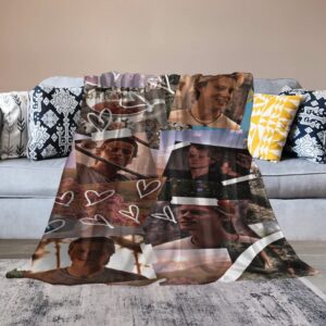 Outer Banks Pogue Life Throw Blanket Warm Blanket in Winter OBX Maybank JJ Fleece John B Bedding Birthday Christmas Travel King Size Blankets for Bed Best Gifts for Fans Women Bedroom 30"x40"