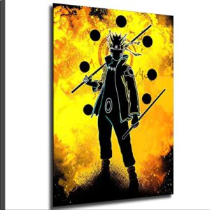 anime posters anime canvas wall art for room anime wall decor for bedroom (naruto 3,12×18 inch-no framed)