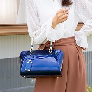 DDQYYSPP Shiny Patent Women Faux Leather Handbags Crossbody Bag Top Handle Purse Satchel Bag Shoulder Bag