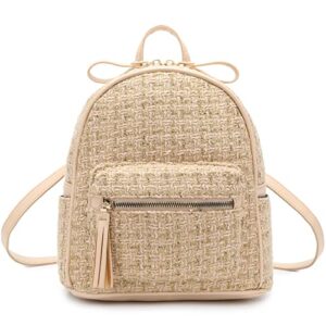 i ihayner mini backpack for women small backpack for teen girls fashion backpack purse designer travel bag ladies satchel bag khaki