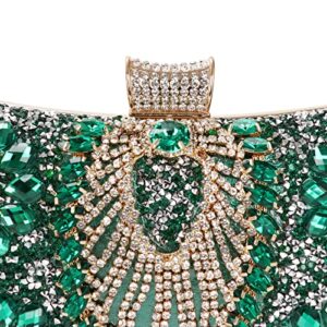 COAIMANEY Womens Sparkly Rhinestone Sequin Glitter bag Clutch Evening Handbag Shoulder Bags Purse for Wedding Party Prom
