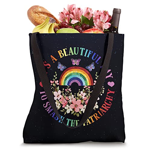 Feminist Feminism It's Beautiful Day To Smash The Patriarchy Tote Bag