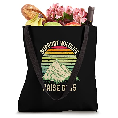 Support Wildlife Raise Boys Scout Camping Tote Bag