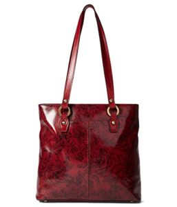 patricia nash maden tote etched roses one size
