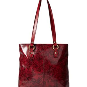 Patricia Nash Maden Tote Etched Roses One Size