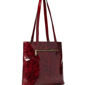 Patricia Nash Maden Tote Etched Roses One Size