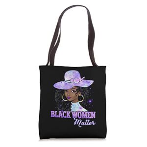 black women matter african american purple black history blm tote bag
