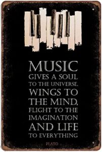 music poster music definition music quote music wall art music typography minimalist wall art music quote print typography poster novelty tin sign plaque bar pub vintage retro wall decor 8inx12in
