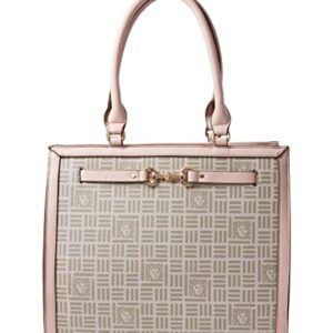 Anne Klein Logo Shopper Tote with Horsebit Light Pink One Size