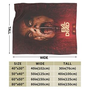 ZAZOOT Evil Dead Throw Blanket Flannel Blanket Soft Blanket Sofa Bed Blanket 80"x60"