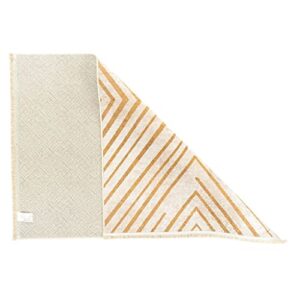 Alfa Rich Rugs, 5x7 Area Rug, Cream - Gold Rug, Non-Slip, Soft, Machine Washable, Living Room Rugs