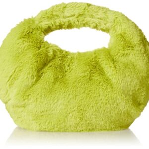 The Drop Women's Addison Soft Volume Top Handle Bag, Lime Fur, One Size