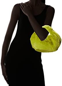 The Drop Women's Addison Soft Volume Top Handle Bag, Lime Fur, One Size