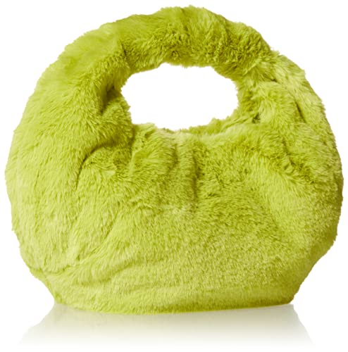 The Drop Women's Addison Soft Volume Top Handle Bag, Lime Fur, One Size