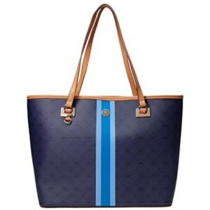 Anne Klein Logo Varsity Work Tote Blue One Size