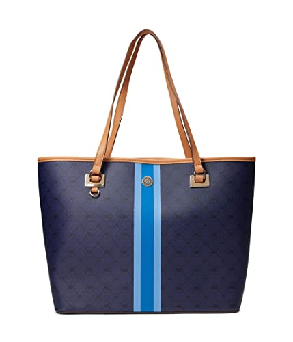 Anne Klein Logo Varsity Work Tote Blue One Size