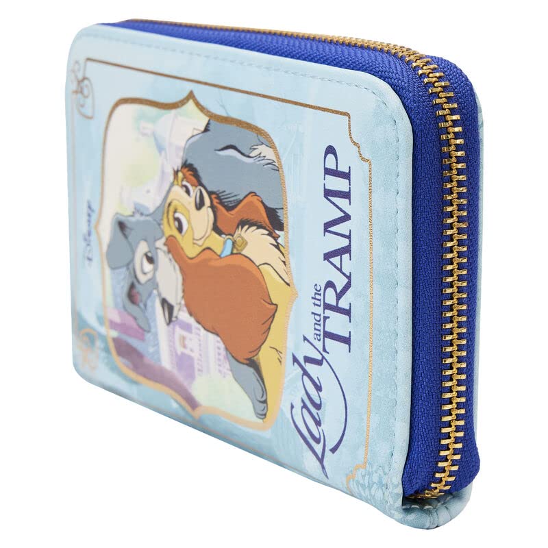 Loungefly Disney Lady and the Tramp Book Zip Around Wallet