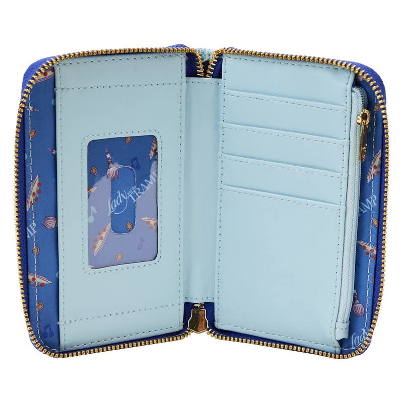 Loungefly Disney Lady and the Tramp Book Zip Around Wallet