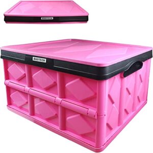 bxgtech collapsible storage bin (pink/ 1 pack)