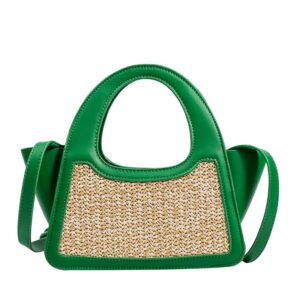 naimo straw rattan bag for women handwoven crossbody bag top handle handbag beach shoulder tote summer bucket purse