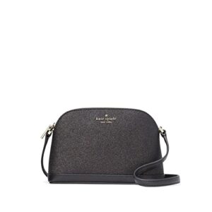 Kate Spade New York Tinsel Small Dome Crossbody in Black Glitter