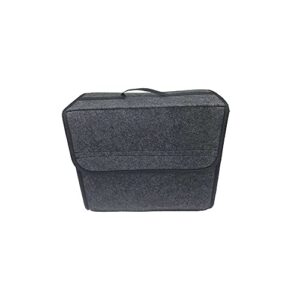 ahfam metal shelves portable foldable car trunk organizer felt cloth storage box case auto interior stowing tidying container bags backseat