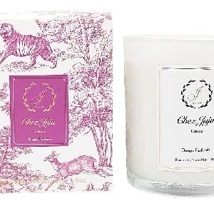 Chez Juju Lavender Scented Candle | 100% Pure Natural Soybean Wax | Luxurious Clean Burning Aromatherapy | Plant Based Vegan Eco Friendly | Pilates, Yoga, Bath, Gift, Relax, Meditation Candle