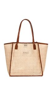 bembien women’s rosa tote, sienna rattan, tan, one size