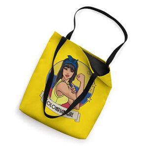 Colombian Girl Bandera Heritage Mujer Chica Merchandise Tote Bag