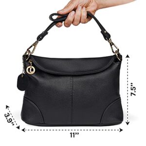 Crossbody Bags For Women Mini Purse, Leather Purse Black