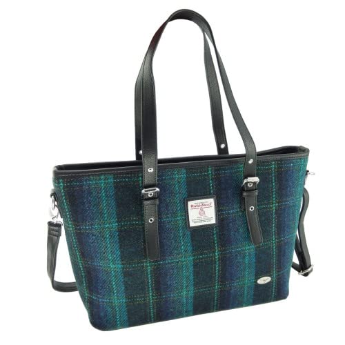 Glen Appin Spey Large Tote Handbag LB1028, Col 119 Blue Turquoise