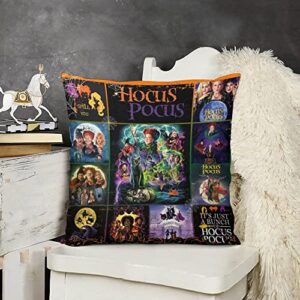 Hocus Halloween Pocus Blankets Soft Flannel Blanket Warm Fuzzy Lightweight Throw Blanket for Couch Living Room All Season 40x50in