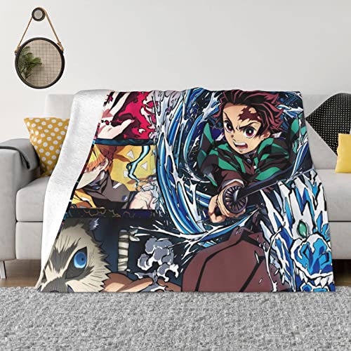 ROYALINO Anime Blanket Cartoon Flannel Throw Blankets for Sofa All Season Super Cozy Plush Blanket All Season Gift for Bedroom Living Room Sofa Car 50''X40''