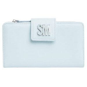 steve madden blindy bi fold wallet (blue)